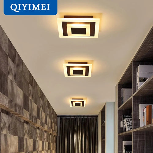 plafonnier led rond carré pour éclairage maison décoratif - vue 2 sur 15