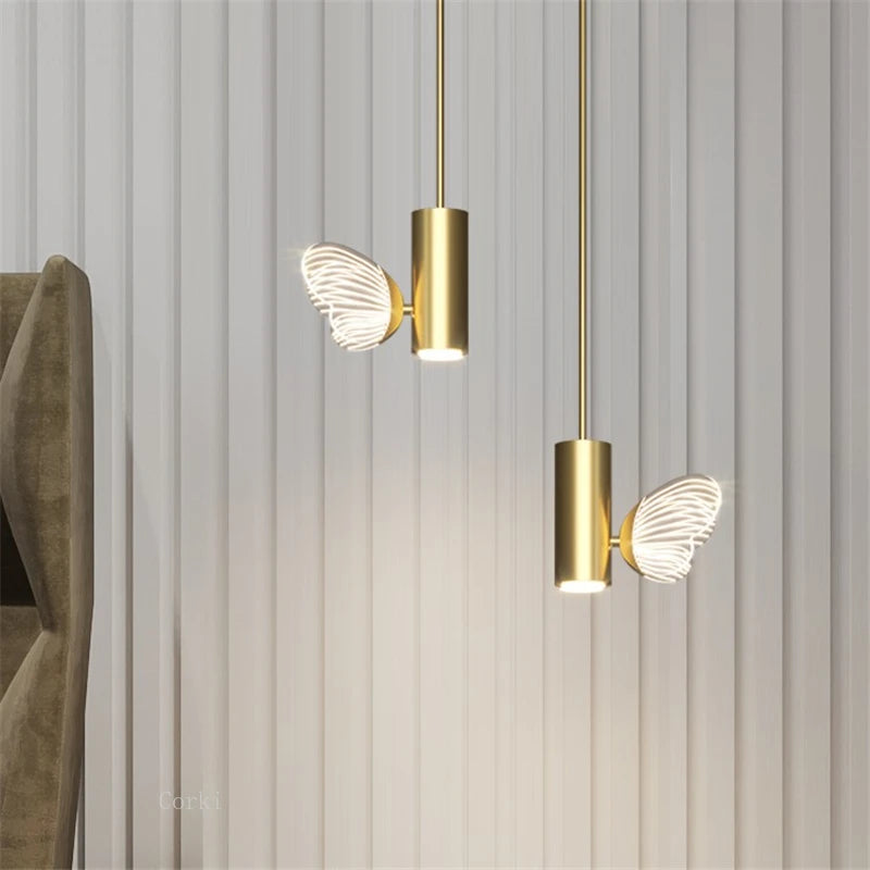suspension en cristal papillon pour décoration élégante - vue 5 sur 8