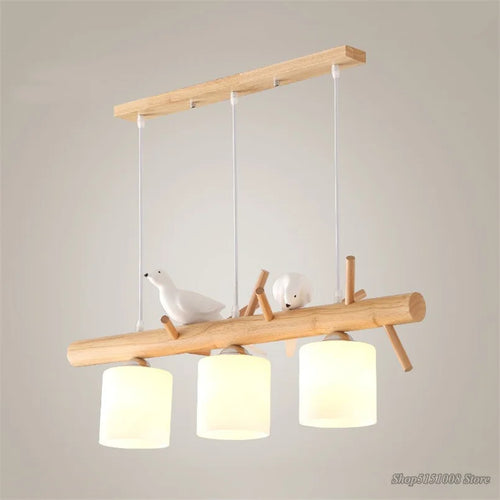 suspension en bois style nordique et japonais - vue 3 sur 8