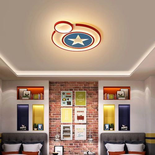 plafonnier led créatif avec télécommande pour enfant décoratif mignon - vue 6 sur 10
