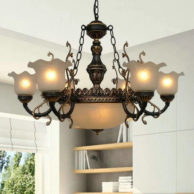 lustre style européen pour éclairage intérieur et décoration maison - vue 10 sur 12