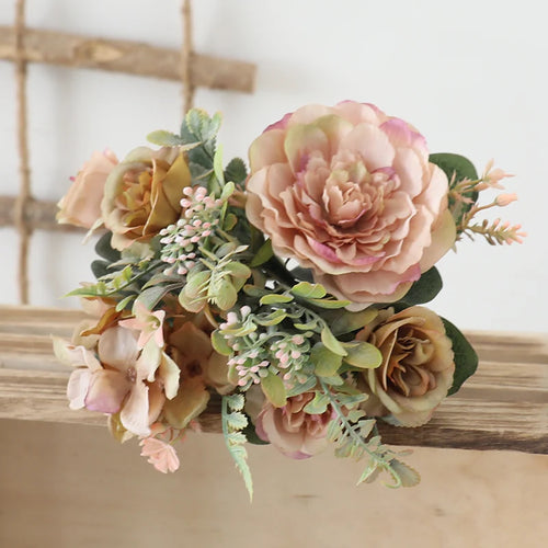bouquet de pivoines artificielles pour mariage et décoration - vue 11 sur 12