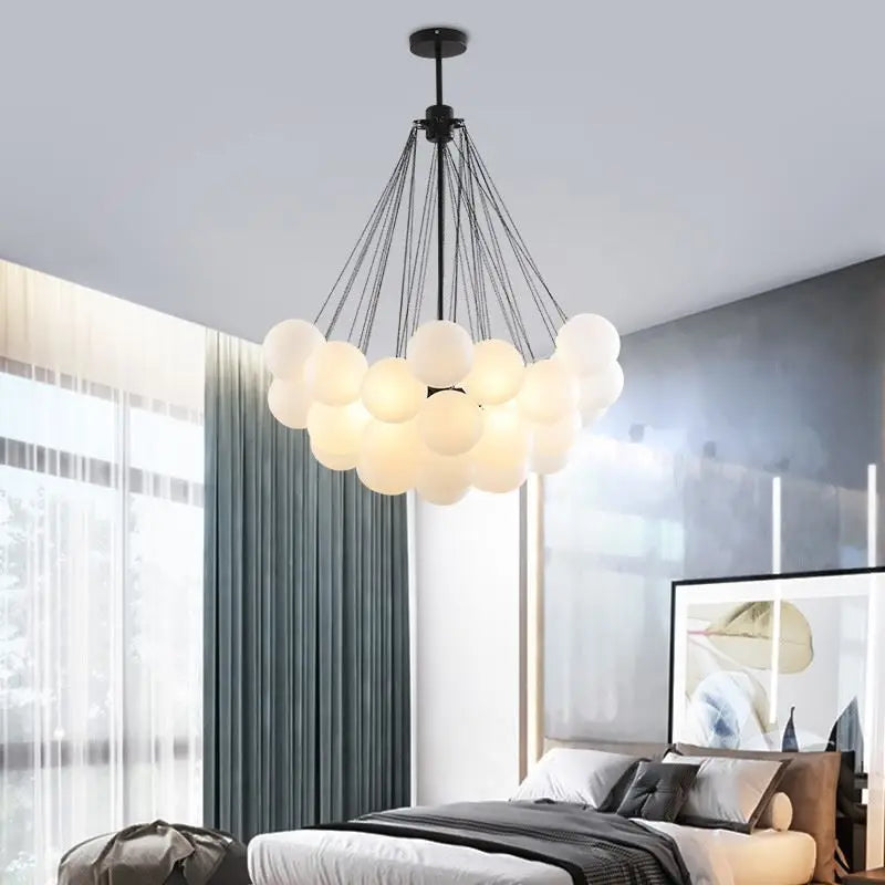 suspension en verre au design nordique pour décoration intérieure élégante - vue 6 sur 9