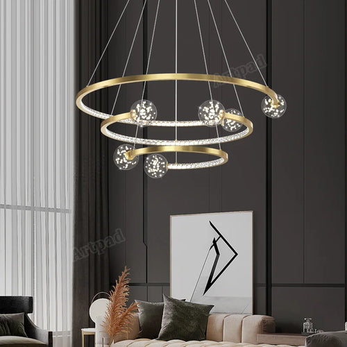 suspension en verre de luxe pour intérieur élégant - vue 2 sur 12