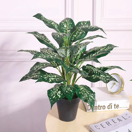 bouquet de plantes artificielles monstera tropicales pour décoration intérieure - vue 10 sur 9
