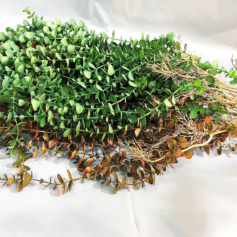 plantes artificielles en rotin d'eucalyptus pour décoration murale et extérieure - vue 5 sur 8