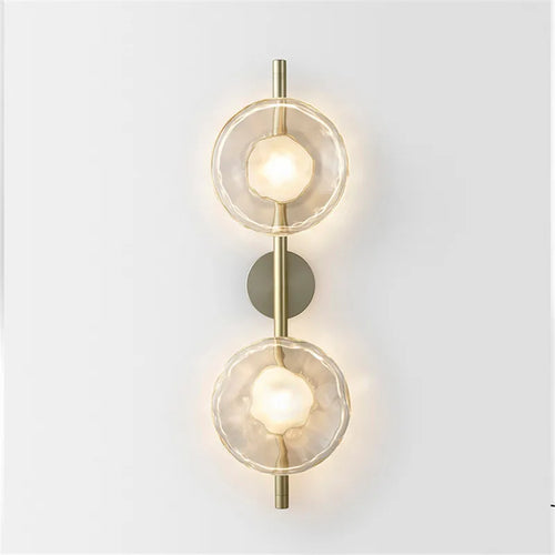 applique murale ceto design rétro en verre rond luxe intérieur - vue 4 sur 12
