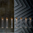 suspension en verre rayé design nordique créatif pour éclairage moderne