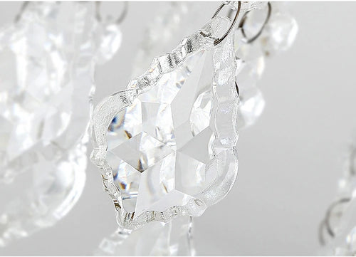 plafonnier led en cristal doré pour décoration moderne - vue 7 sur 22
