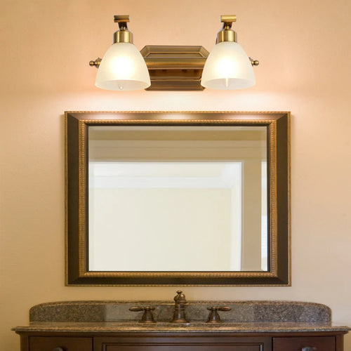 applique murale vintage led avec abat-jour en verre bronze - vue 4 sur 19
