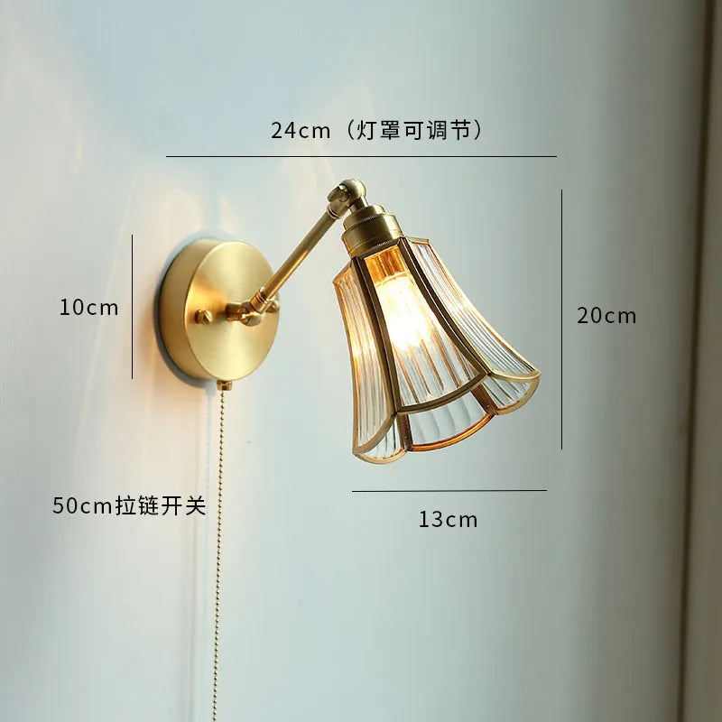 Applique murale LED cuivre moderne nordique - vue 15 sur 23