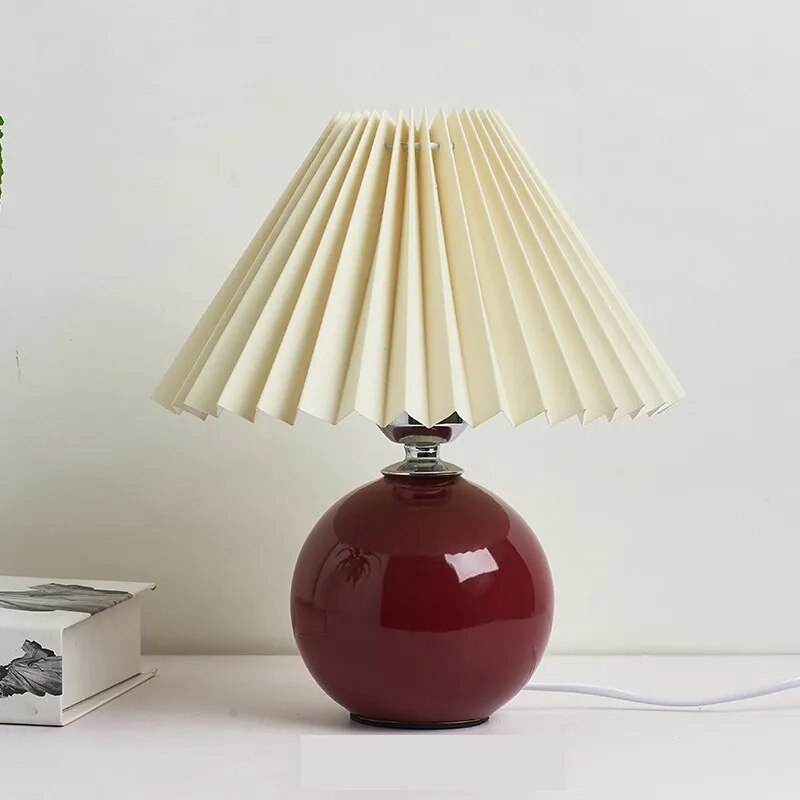 Lampe de table plissée coréenne - vue 9 sur 25