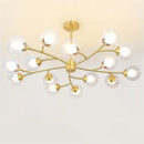 lustre led moderne nouvelle lampe suspension moléculaire nordique