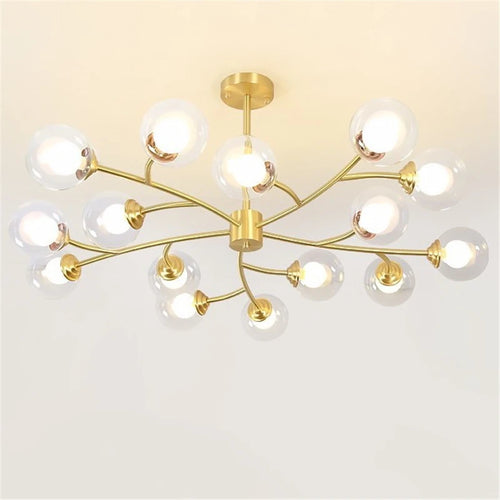lustre led moderne nouvelle lampe suspension moléculaire nordique - vue 2 sur 14