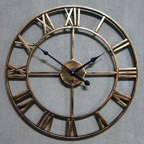 horloge murale design moderne en métal style 3D - vue 3 sur 10