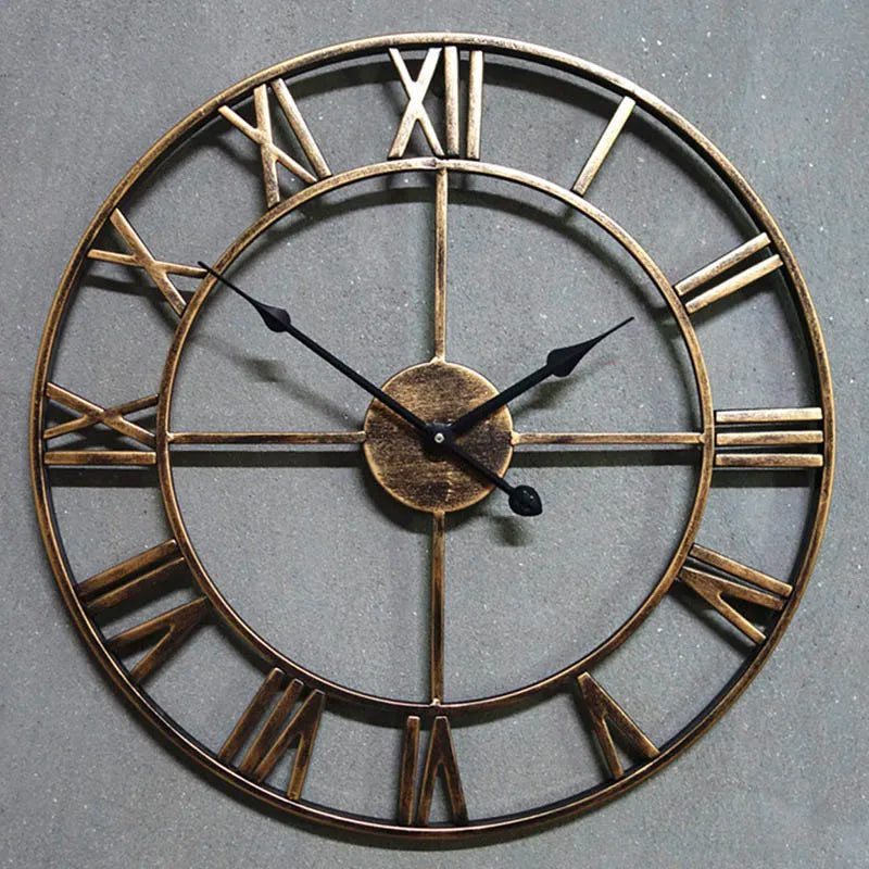 horloge murale design moderne en métal style 3D - vue 3 sur 10