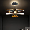 Lustre avion Chambre enfant moderne à LED