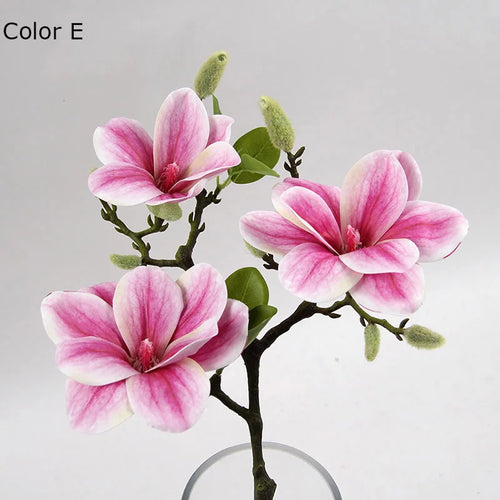 têtes de fleurs artificielles de magnolia pour décoration de mariage et fête - vue 6 sur 11
