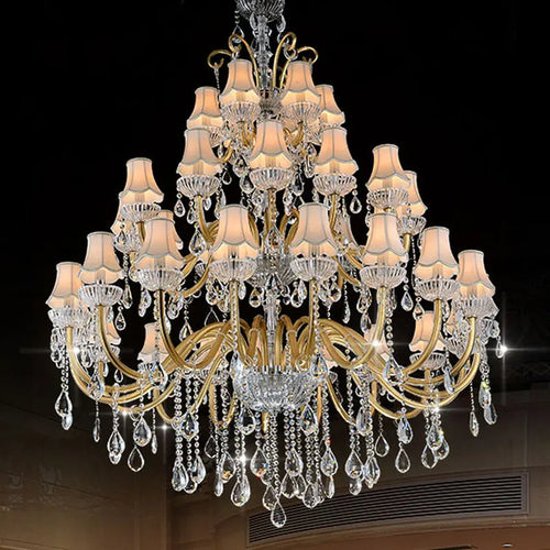 lustre moderne en cristal pour un éclairage élégant et raffiné - vue 3 sur 6