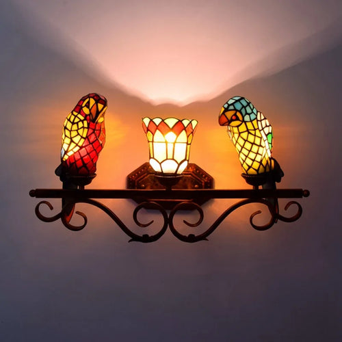 applique murale led tiffany pour décoration intérieure originale - vue 5 sur 20