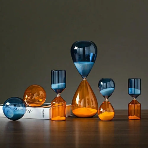 sablier décoratif en verre pour bureau et artisanat - vue 3 sur 6
