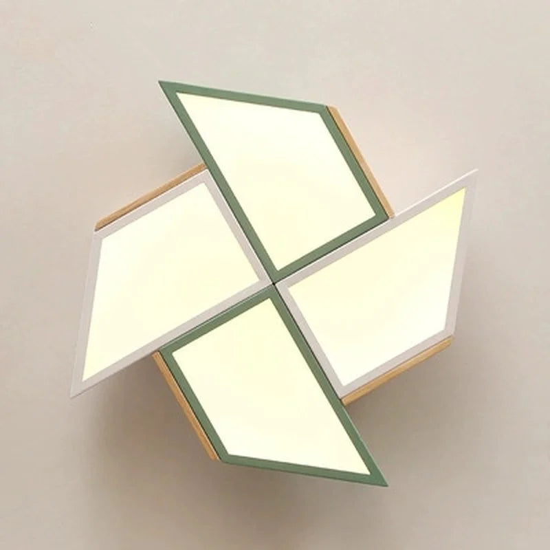 plafonnier led en forme de moulin à vent design moderne - vue 6 sur 18