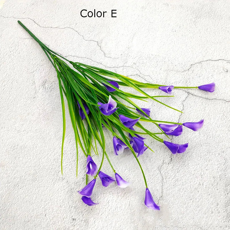 bouquet de 25 têtes de mini calla artificiel décoration florale élégante - vue 6 sur 12