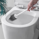 brosse de nettoyage murale à long manche en silicone