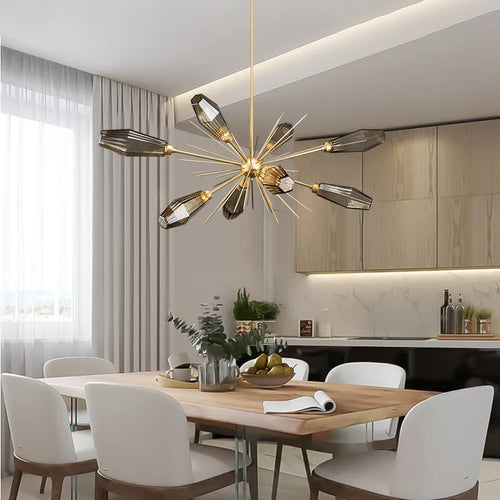 lustre en verre créatif design post-moderne minimaliste élégant - vue 2 sur 8