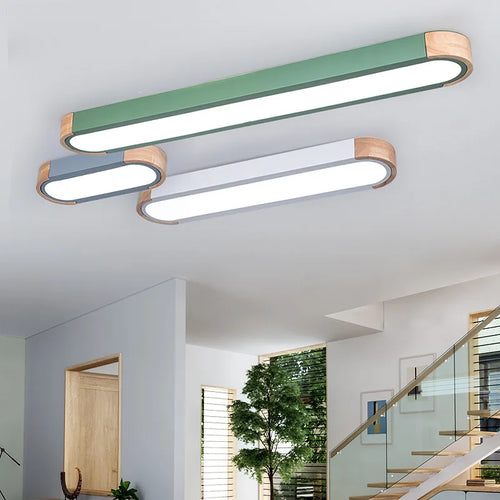 lumière led en bois style industriel pour extérieur nordique - vue 2 sur 15