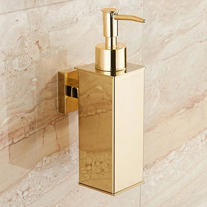 distributeur de savon liquide mural en acier inoxydable pour gel douche - vue 1 sur 18