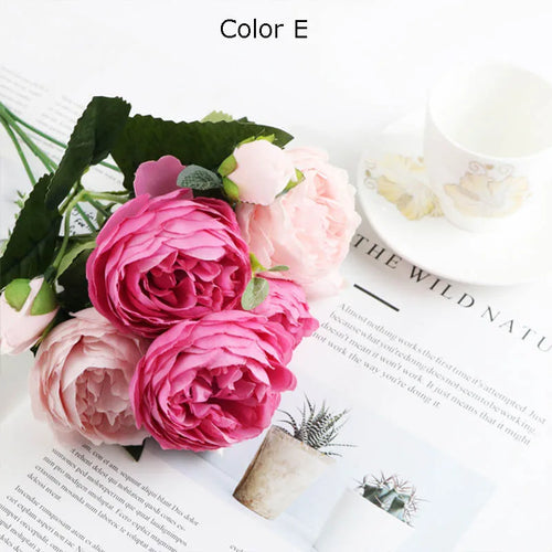 bouquet de fleurs artificielles pour décoration de jardin et mariage - vue 15 sur 18