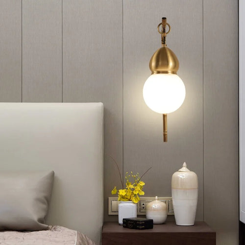 applique murale gourde style chinois pour décoration intérieure - vue 3 sur 8