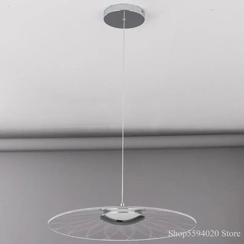 lustre led moderne en acrylique pour éclairage intérieur - vue 3 sur 11