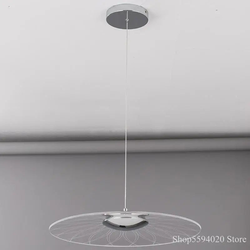 lustre led moderne en acrylique pour éclairage intérieur - vue 3 sur 11
