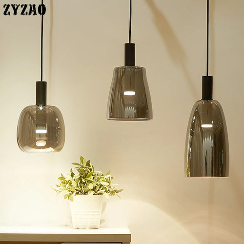suspension en verre pour décoration d'intérieur moderne - vue 5 sur 12