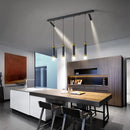 lustre moderne minimaliste à trois led pour table luxe