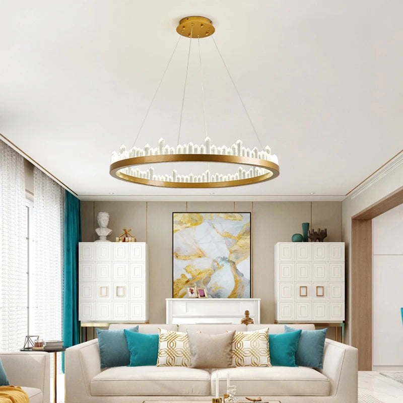 suspension en cristal moderne pour décoration intérieure élégante - vue 6 sur 10