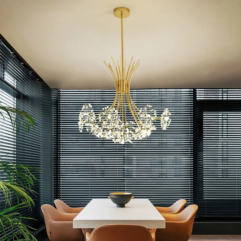 lustre moderne luxe en led pour éclairage intérieur - vue 3 sur 19