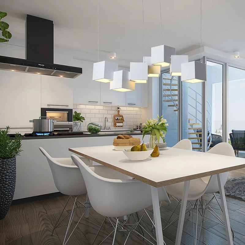 2024 Magic Cube Led Creative Pendant Light Ceilng Hanging Lamp for Dining Room Living Room Light Fixture Samsarah Lighting - vue 2 sur 10