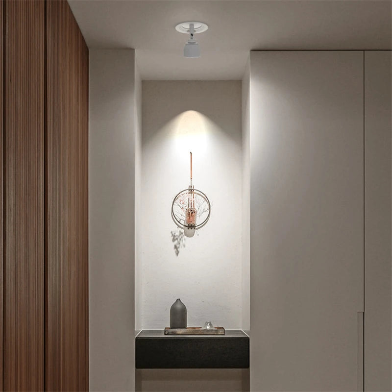 plafonnier led moderne à angle réglable pour cuisine - vue 3 sur 7