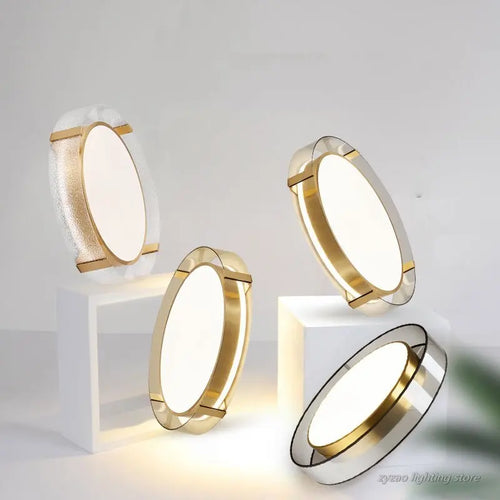 plafonnier en cuivre design moderne pour décoration intérieure créative - vue 6 sur 9