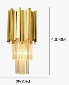 applique murale moderne led en cristal design élégant pour intérieur - vue 11 sur 23