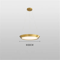suspension moderne led ronde pour éclairage intérieur décoratif