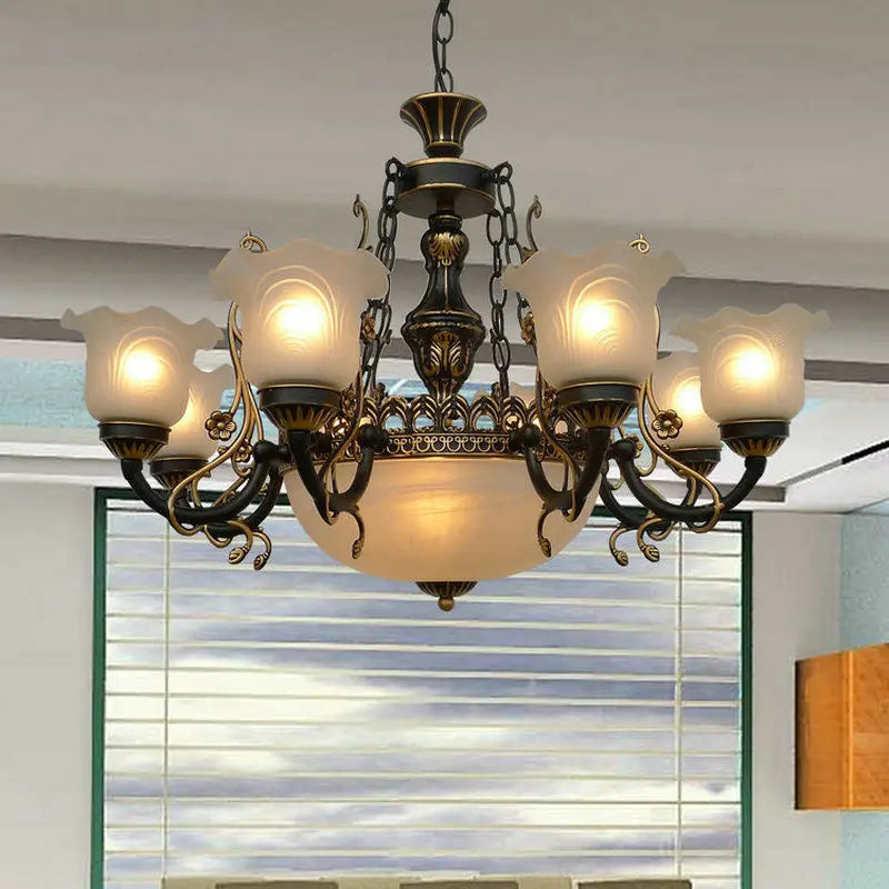 lustre style européen pour éclairage intérieur et décoration maison - vue 9 sur 12