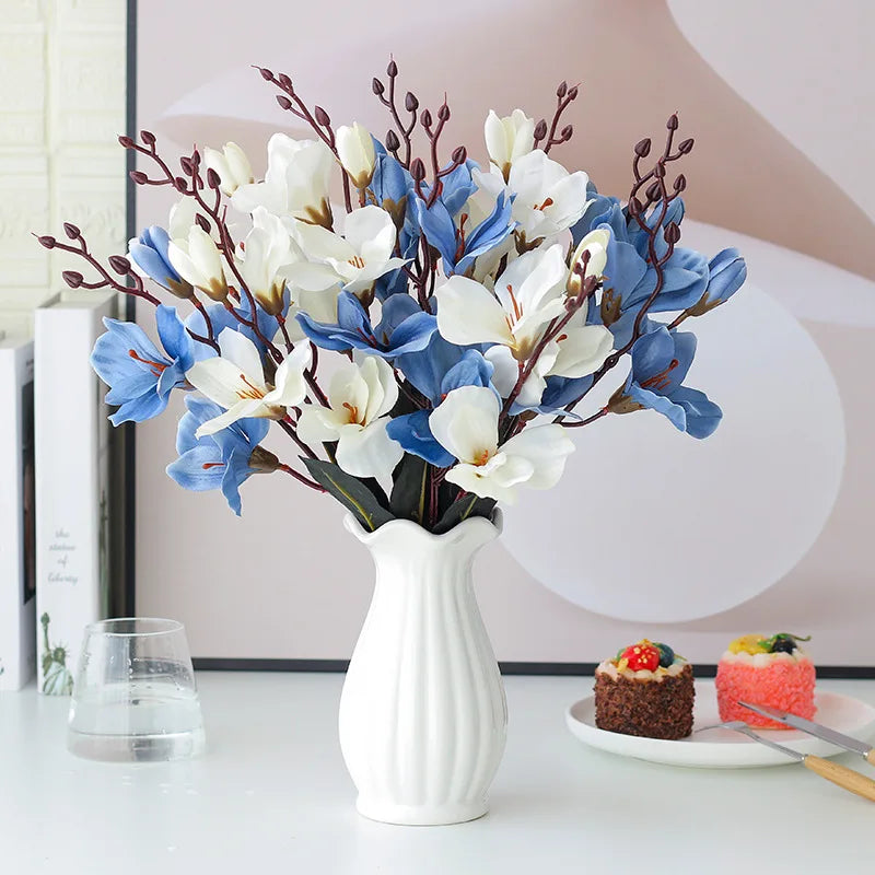 5 fourchettes têtes tangpu magnolia décoration florale mariage - vue 4 sur 10