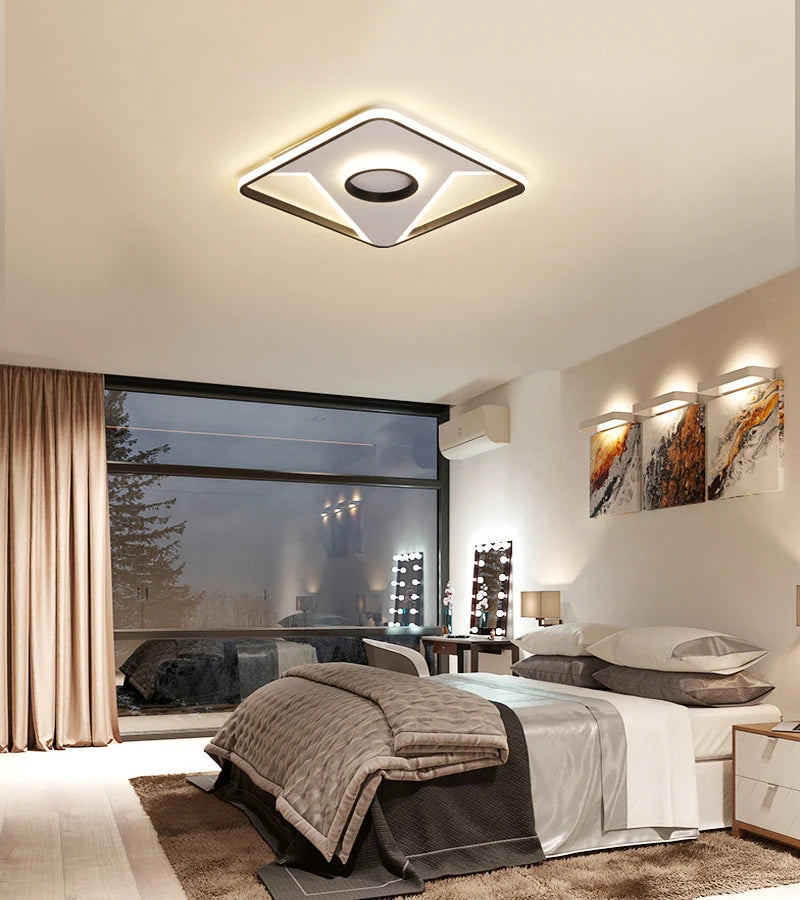plafonnier design moderne pour éclairage intérieur polyvalent - vue 3 sur 12