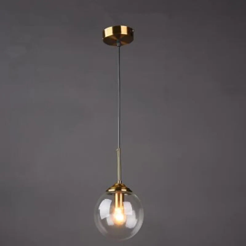 suspension en verre créative pour décoration intérieure minimaliste
