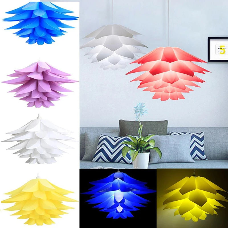 suspension 50 cm Lotus abat-jour Puzzle - vue 3 sur 10