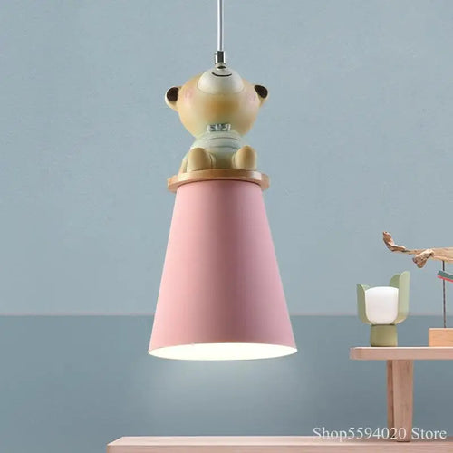 lustre créatif dessin animé animal pour chambre d'enfants - vue 6 sur 11